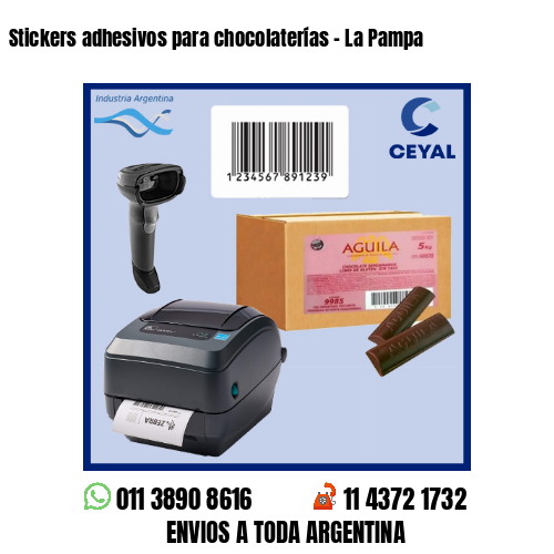 Stickers adhesivos para chocolaterías – La Pampa