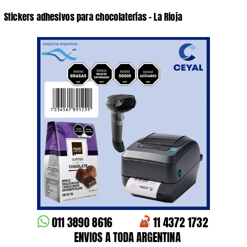 Stickers adhesivos para chocolaterías – La Rioja
