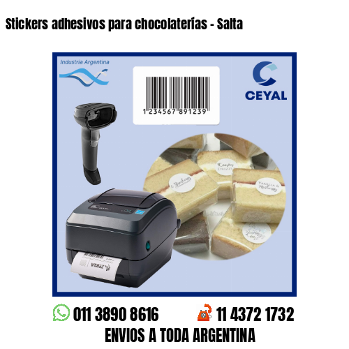 Stickers adhesivos para chocolaterías – Salta
