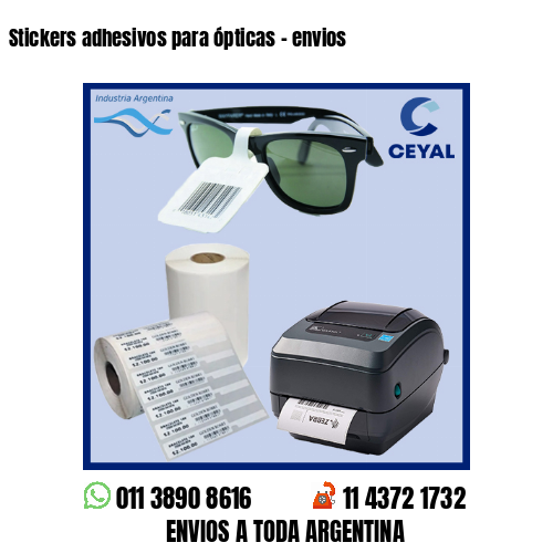 Stickers adhesivos para ópticas – envios