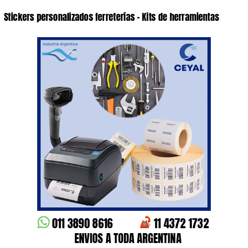 Stickers personalizados ferreterías – Kits de herramientas