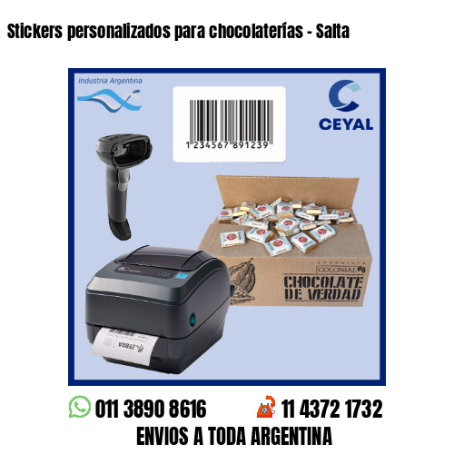 Stickers personalizados para chocolaterías – Salta