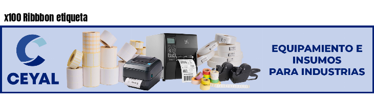 x100 Ribbbon etiqueta