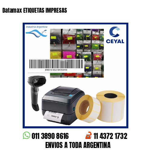 Datamax ETIQUETAS IMPRESAS