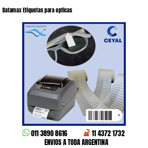 Datamax Etiquetas para opticas