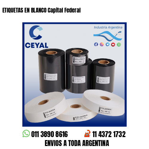 ETIQUETAS EN BLANCO Capital Federal