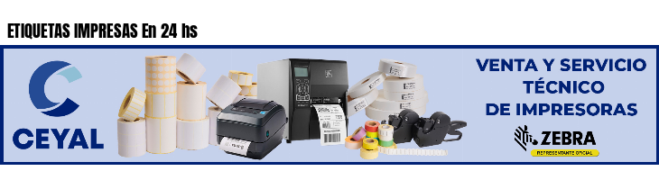 ETIQUETAS IMPRESAS En 24 hs