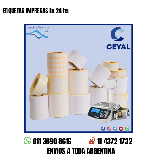 ETIQUETAS IMPRESAS En 24 hs