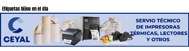 Etiquetas bijou en el dia