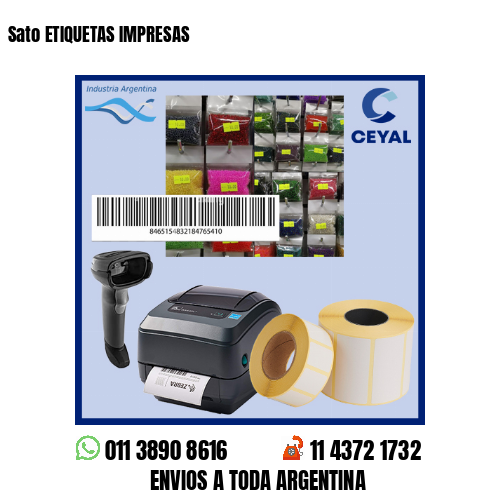 Sato ETIQUETAS IMPRESAS