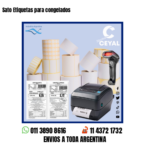 Sato Etiquetas para congelados