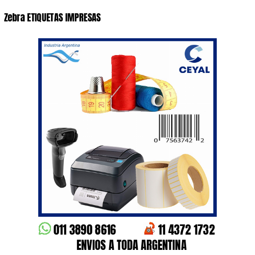 Zebra ETIQUETAS IMPRESAS