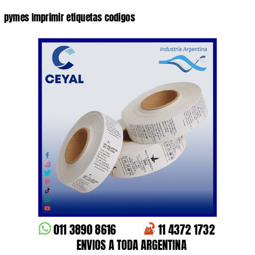 pymes Imprimir etiquetas codigos