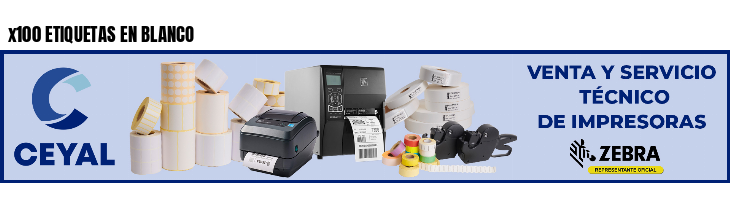 x100 ETIQUETAS EN BLANCO