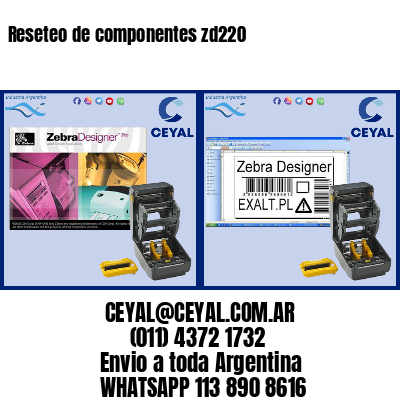 Reseteo de componentes zd220