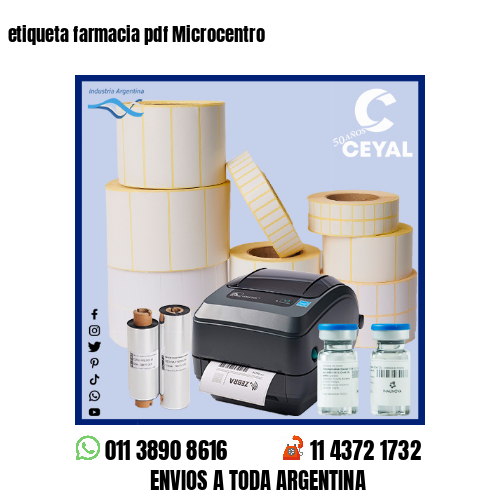 etiqueta farmacia pdf Microcentro