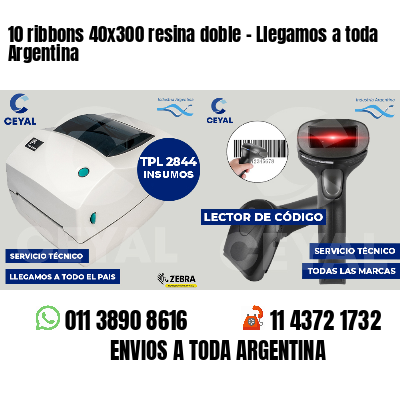 10 ribbons 40x300 resina doble - Llegamos a toda Argentina