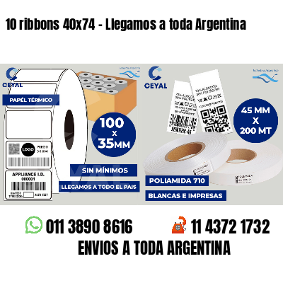 10 ribbons 40x74 - Llegamos a toda Argentina