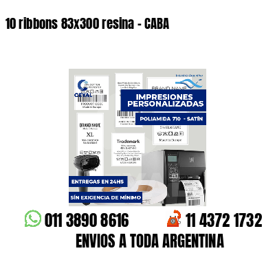 10 ribbons 83x300 resina - CABA