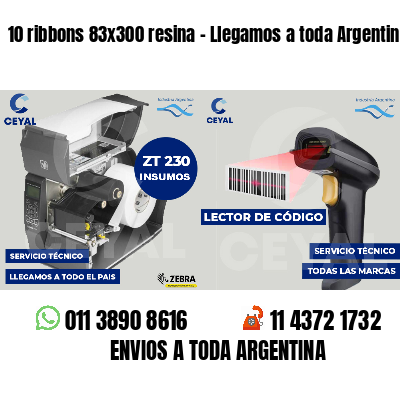10 ribbons 83x300 resina - Llegamos a toda Argentina
