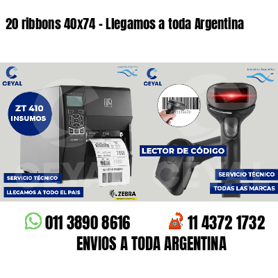 20 ribbons 40x74 - Llegamos a toda Argentina