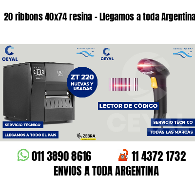 20 ribbons 40x74 resina - Llegamos a toda Argentina