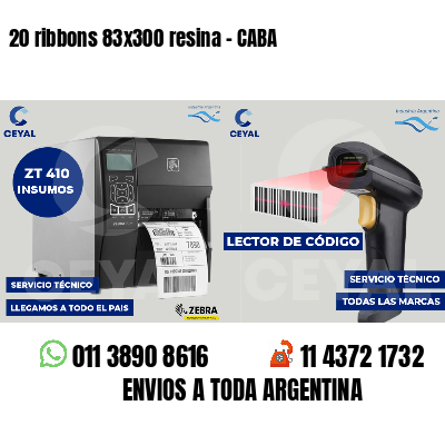 20 ribbons 83x300 resina - CABA