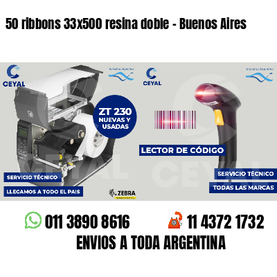 50 ribbons 33x500 resina doble - Buenos Aires