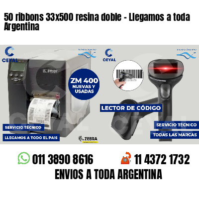 50 ribbons 33x500 resina doble - Llegamos a toda Argentina