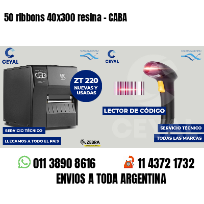50 ribbons 40x300 resina - CABA