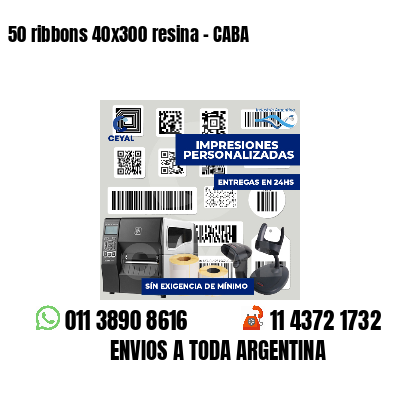 50 ribbons 40x300 resina - CABA