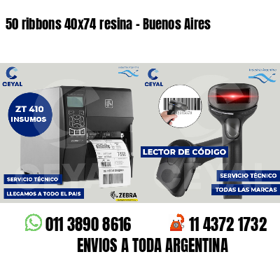 50 ribbons 40x74 resina - Buenos Aires