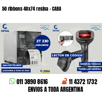50 ribbons 40x74 resina - CABA