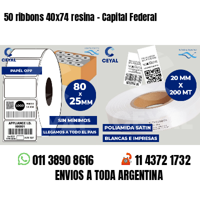 50 ribbons 40x74 resina - Capital Federal