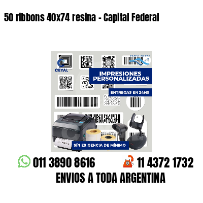 50 ribbons 40x74 resina - Capital Federal