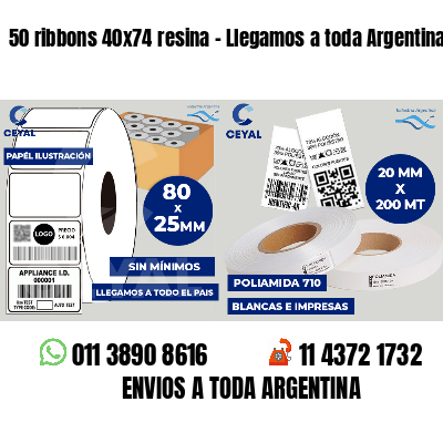 50 ribbons 40x74 resina - Llegamos a toda Argentina