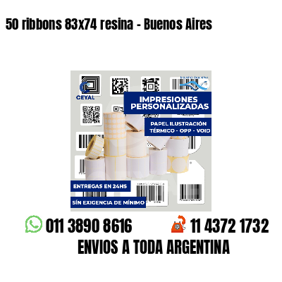 50 ribbons 83x74 resina - Buenos Aires