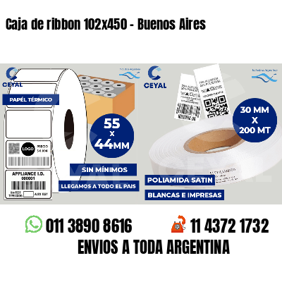 Caja de ribbon 102x450 - Buenos Aires