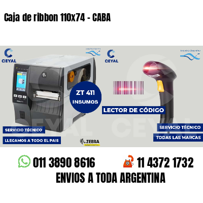 Caja de ribbon 110x74 - CABA