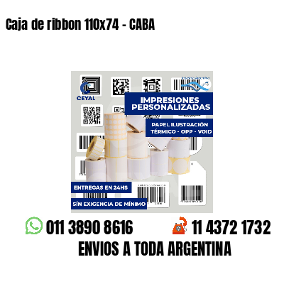 Caja de ribbon 110x74 - CABA