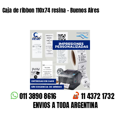 Caja de ribbon 110x74 resina - Buenos Aires