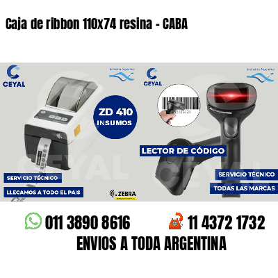 Caja de ribbon 110x74 resina - CABA