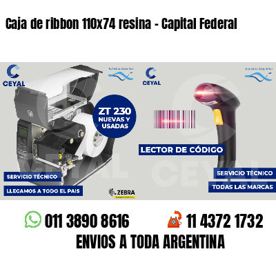 Caja de ribbon 110x74 resina - Capital Federal