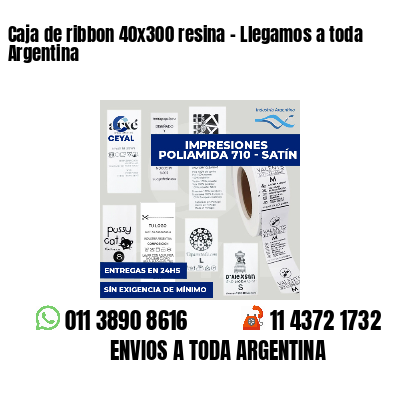 Caja de ribbon 40x300 resina - Llegamos a toda Argentina