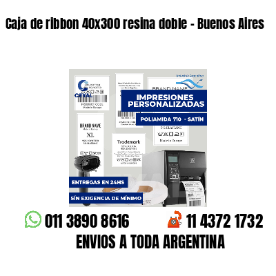 Caja de ribbon 40x300 resina doble - Buenos Aires