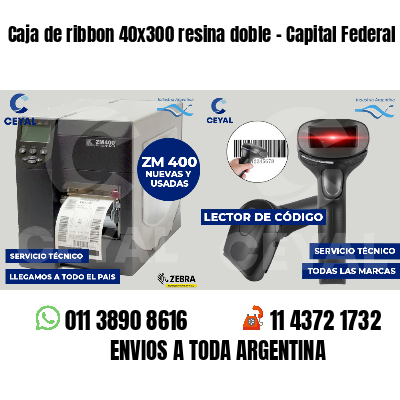Caja de ribbon 40x300 resina doble - Capital Federal