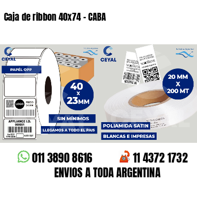 Caja de ribbon 40x74 - CABA
