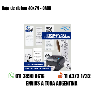Caja de ribbon 40x74 - CABA