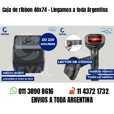 Caja de ribbon 40x74 - Llegamos a toda Argentina