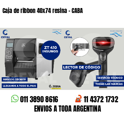 Caja de ribbon 40x74 resina - CABA